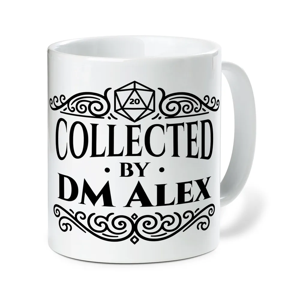 Custom D&D Players – Tears of [Player Name], Collected by DM [Name] Ceramic Mug - 4