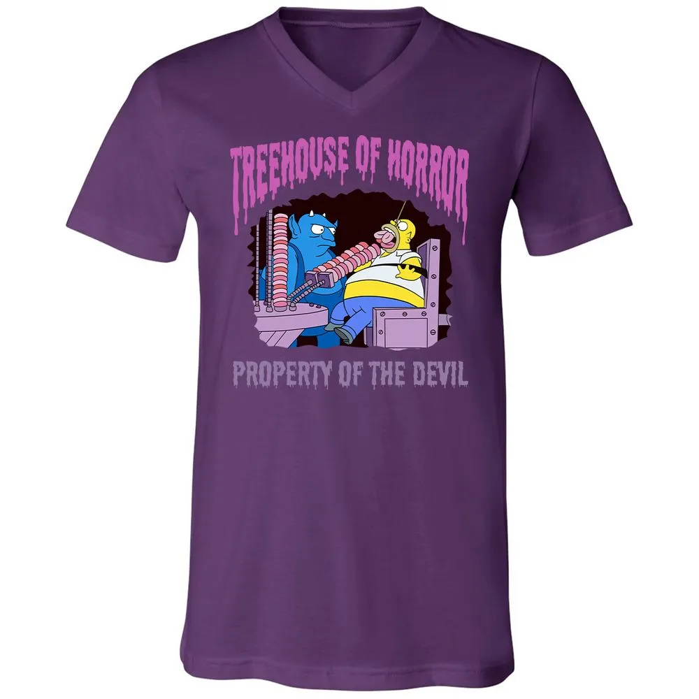 Unisex V-Neck T-Shirt - 1HHL6PCF - Team Purple - 2