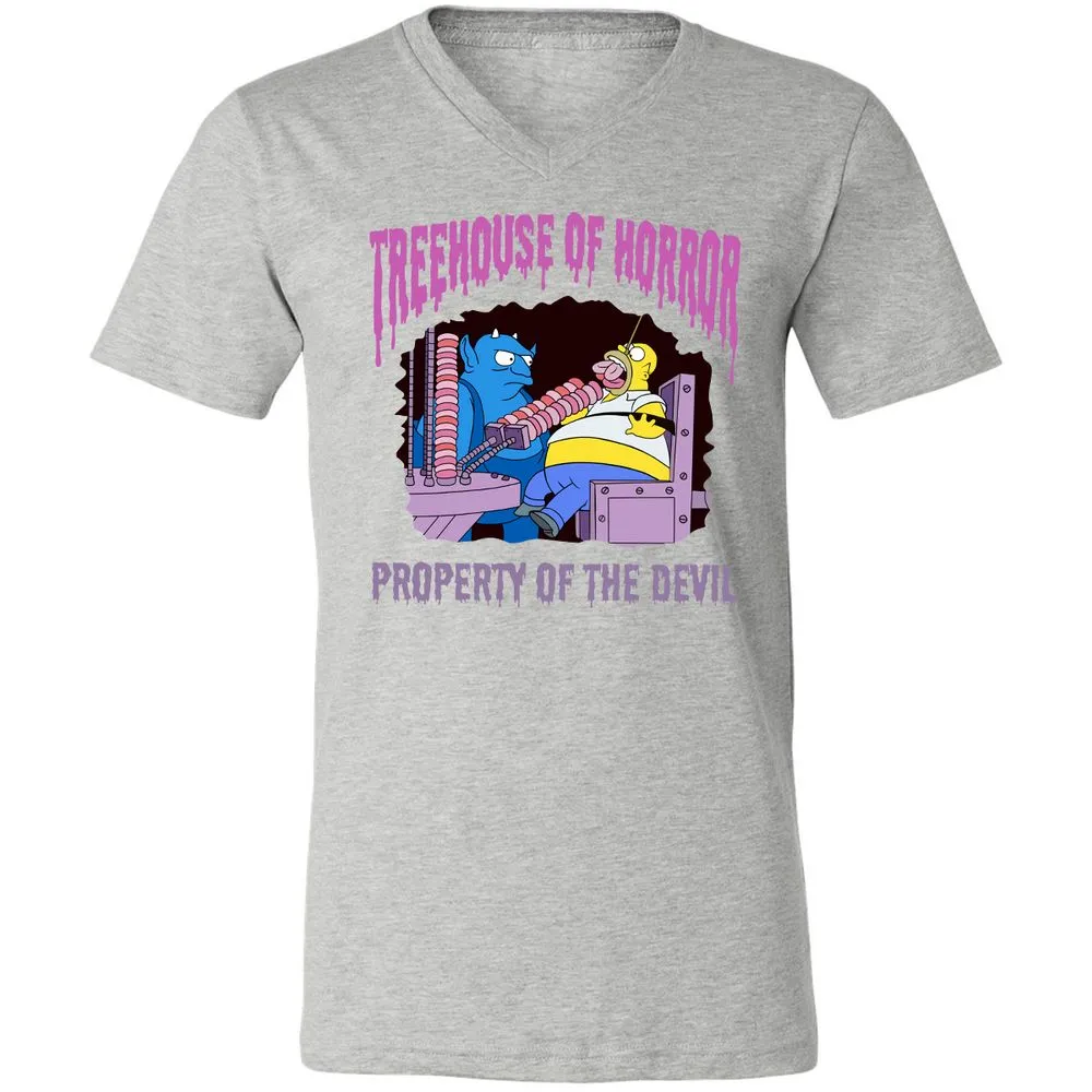 Unisex V-Neck T-Shirt - 1HHL6PCF - Athletic Heather - 7