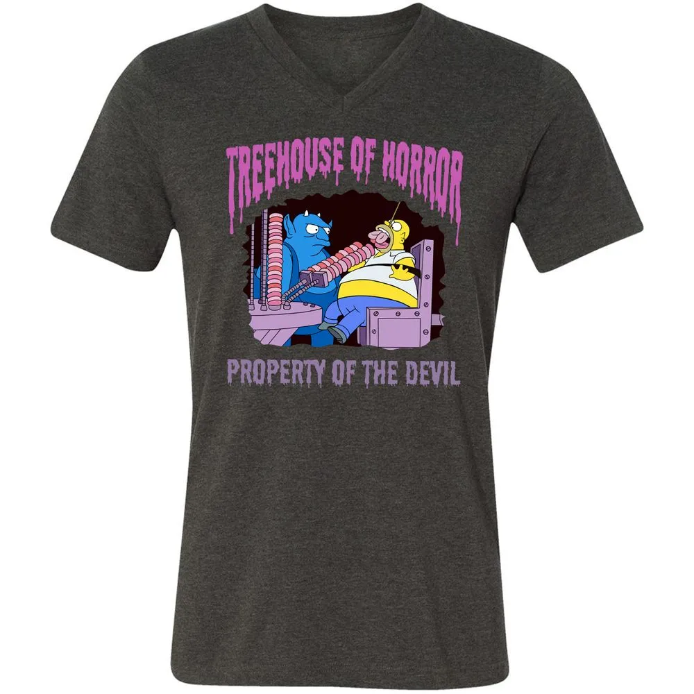 Unisex V-Neck T-Shirt - 1HHL6PCF - Dark Grey Heather - 8