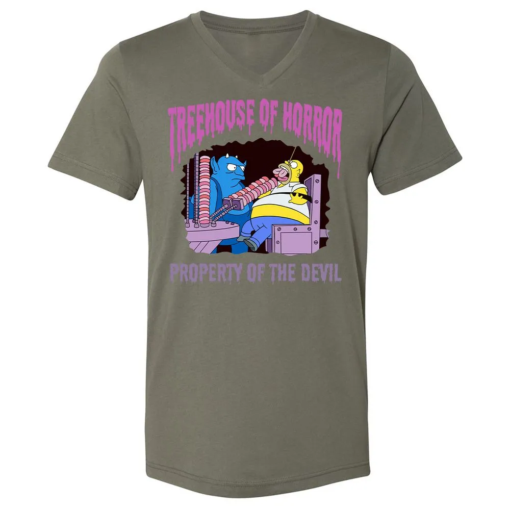 Unisex V-Neck T-Shirt - 1HHL6PCF - Military Green - 10