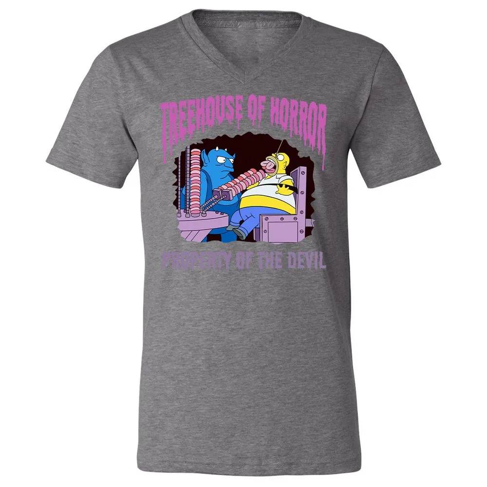 Unisex V-Neck T-Shirt - 1HHL6PCF - Deep Heather - 13