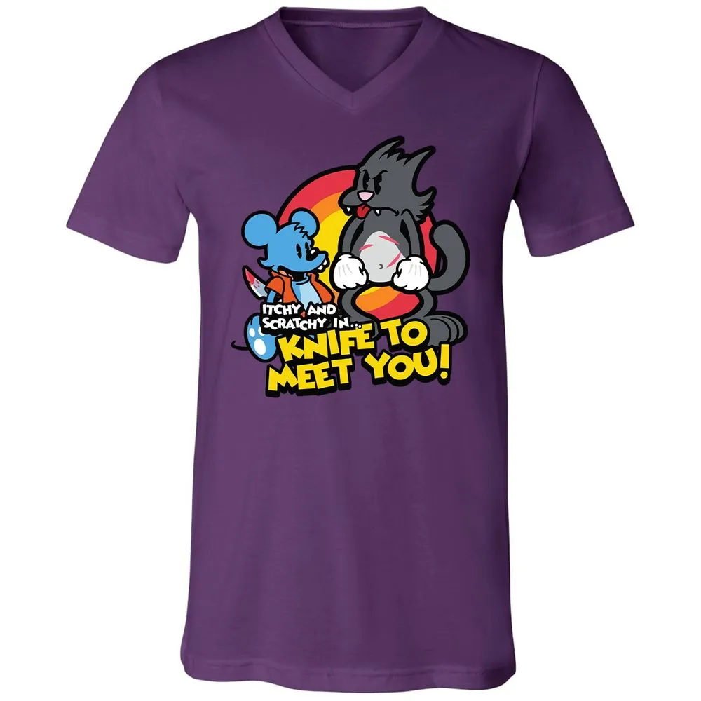 Unisex V-Neck T-Shirt - N5PSWQ13 - Team Purple - 2