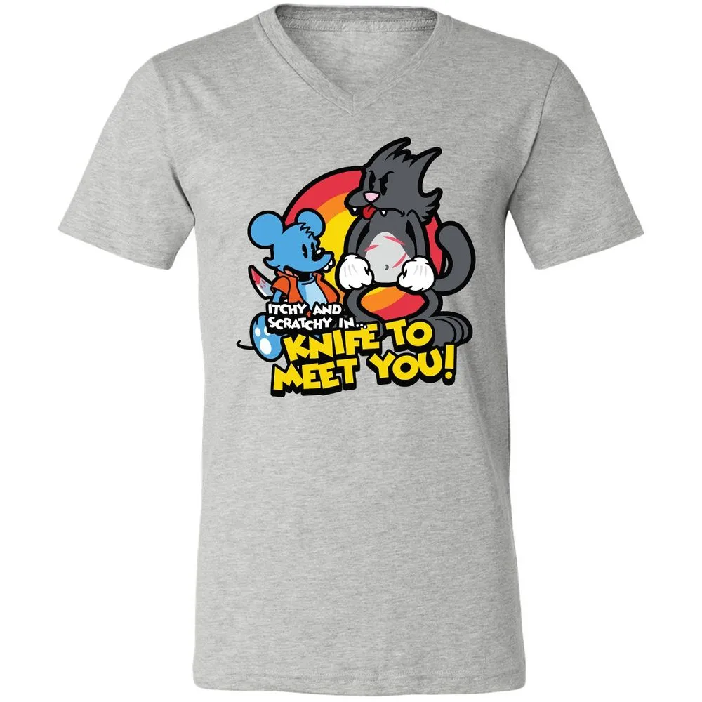 Unisex V-Neck T-Shirt - N5PSWQ13 - Athletic Heather - 7