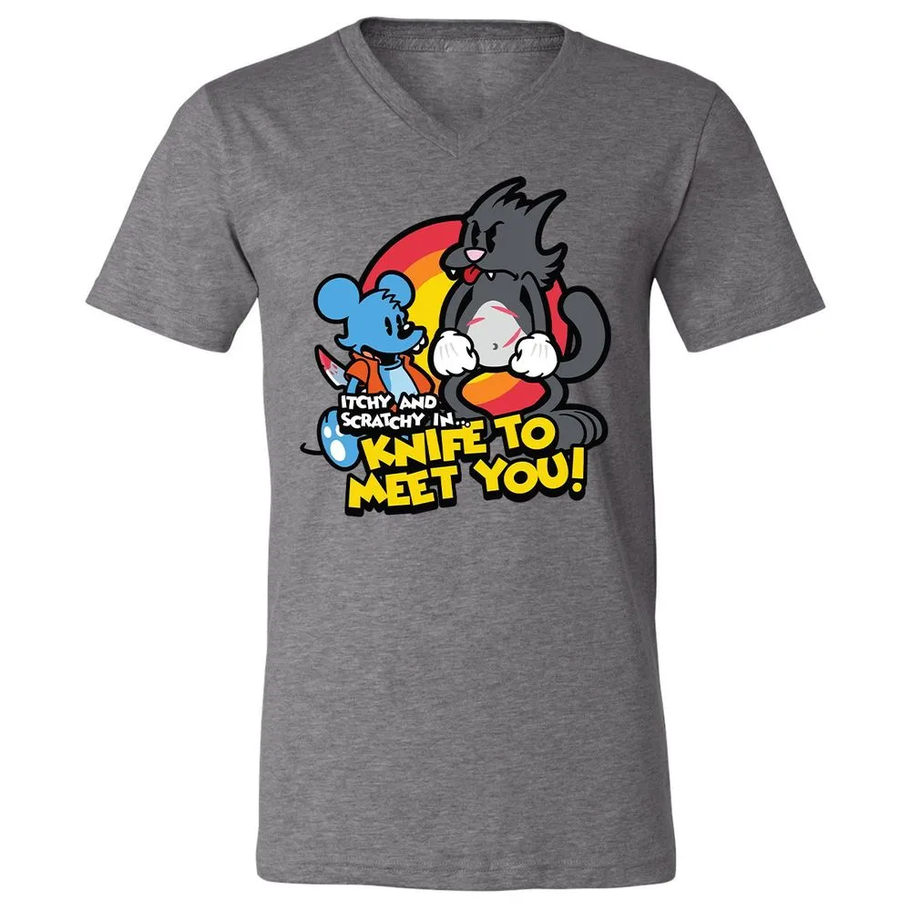 Unisex V-Neck T-Shirt - N5PSWQ13 - Deep Heather - 13
