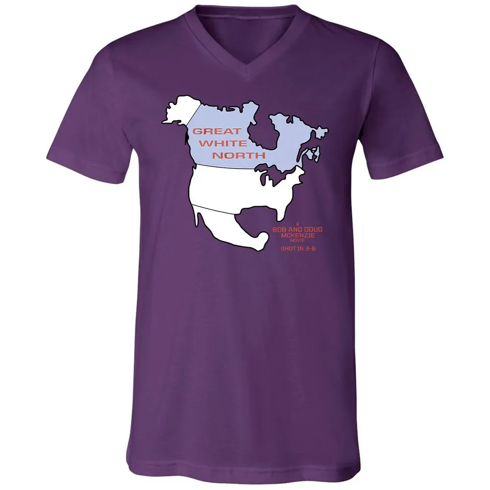 Unisex V-Neck T-Shirt - YKZCEXM5 - Team Purple - 2