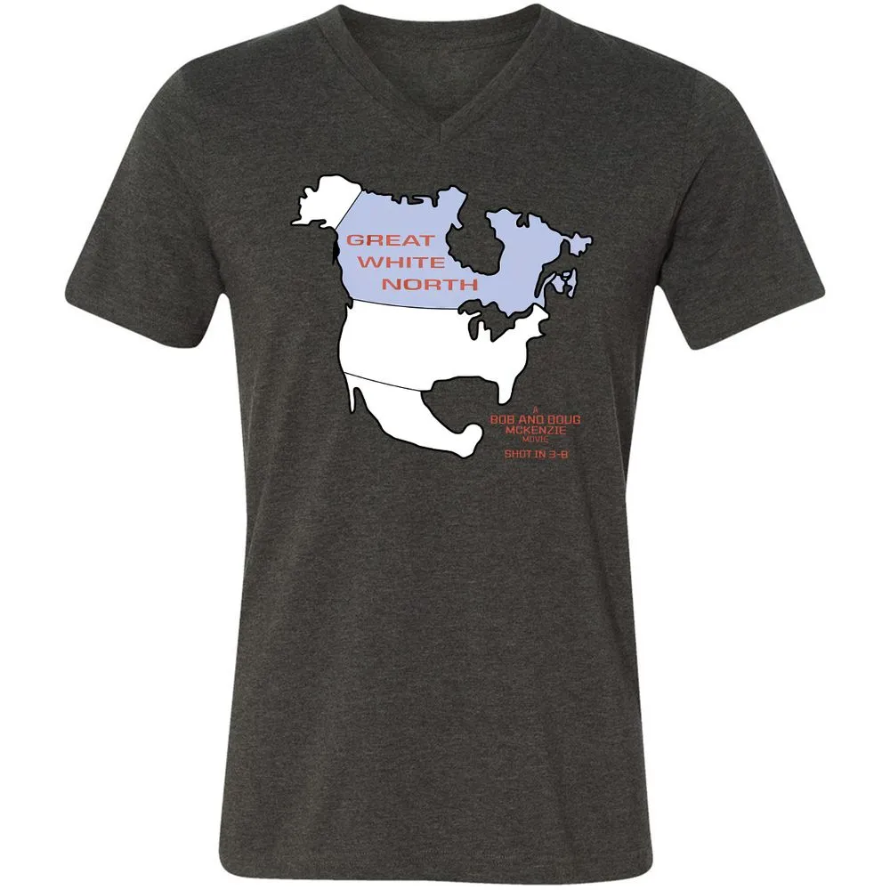Unisex V-Neck T-Shirt - YKZCEXM5 - Dark Grey Heather - 8