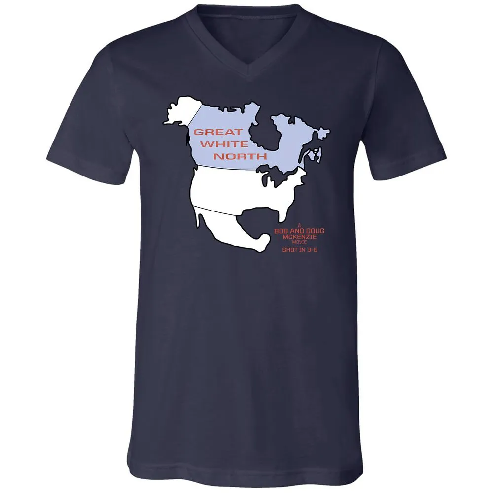Unisex V-Neck T-Shirt - YKZCEXM5 - Navy - 9