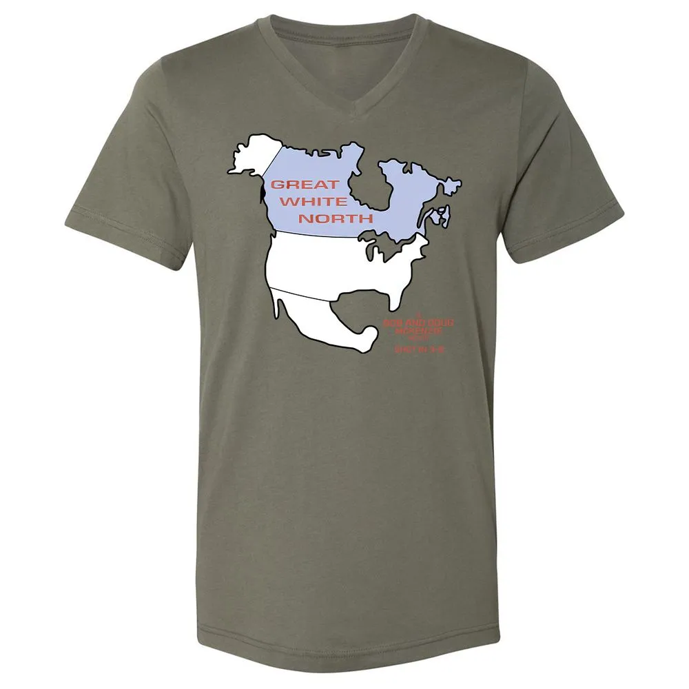 Unisex V-Neck T-Shirt - YKZCEXM5 - Military Green - 10