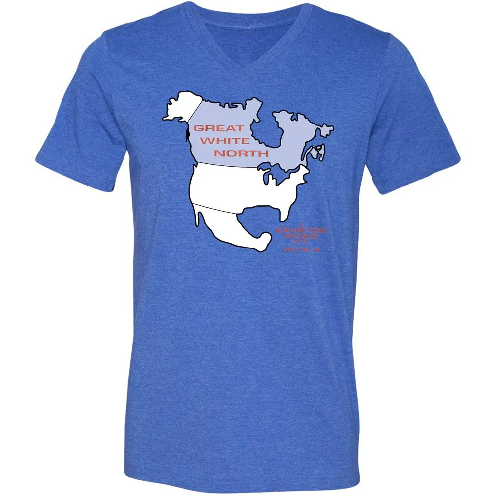 Unisex V-Neck T-Shirt - YKZCEXM5 - Heather True Royal - 14