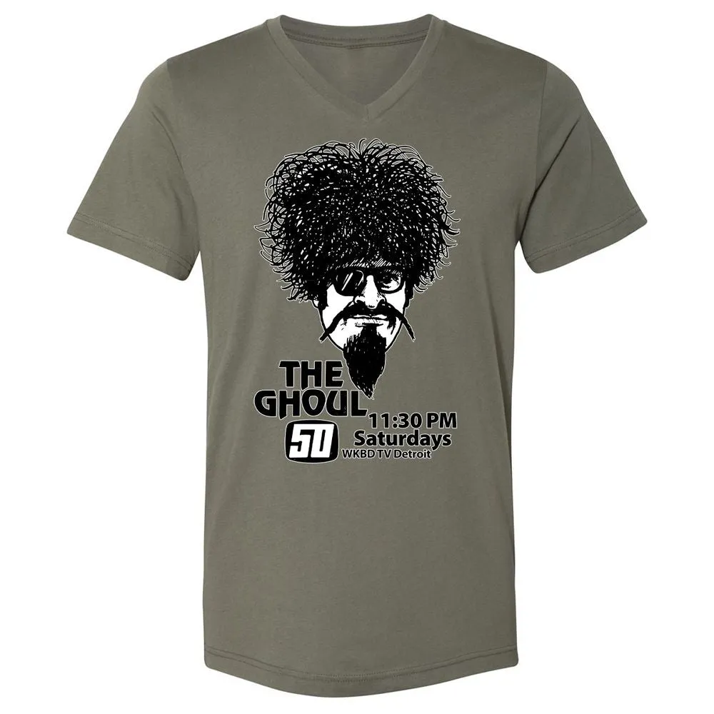 Unisex V-Neck T-Shirt - EFZGH8GP - Military Green - 10
