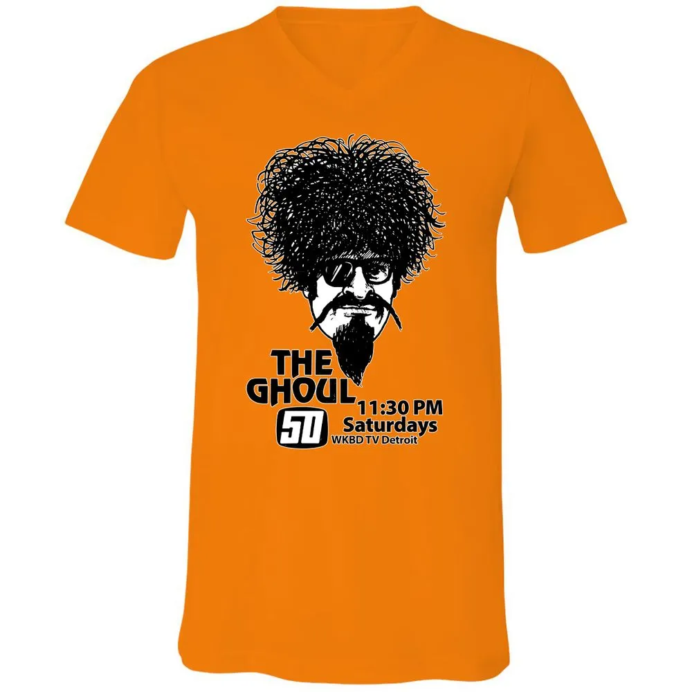Unisex V-Neck T-Shirt - EFZGH8GP - Orange - 11