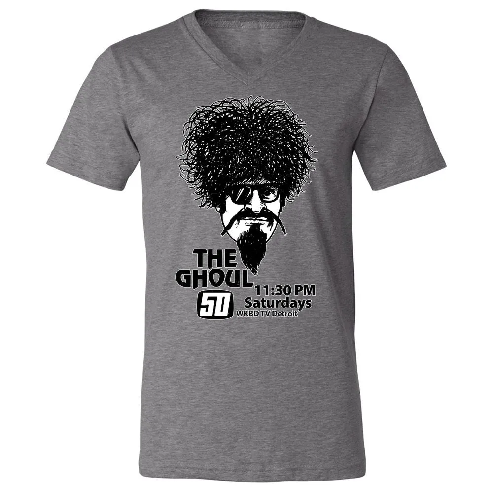 Unisex V-Neck T-Shirt - EFZGH8GP - Deep Heather - 13