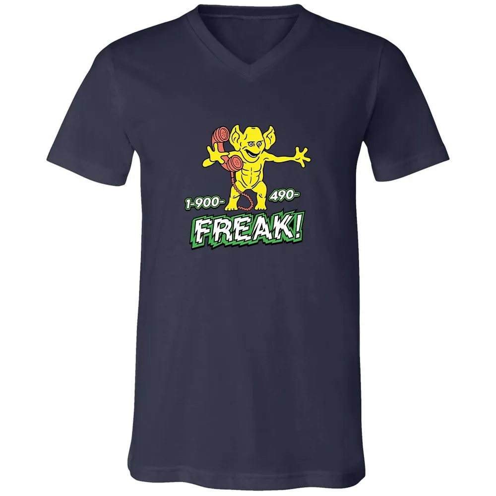 Unisex V-Neck T-Shirt - 7DX7D5LC - Navy - 9