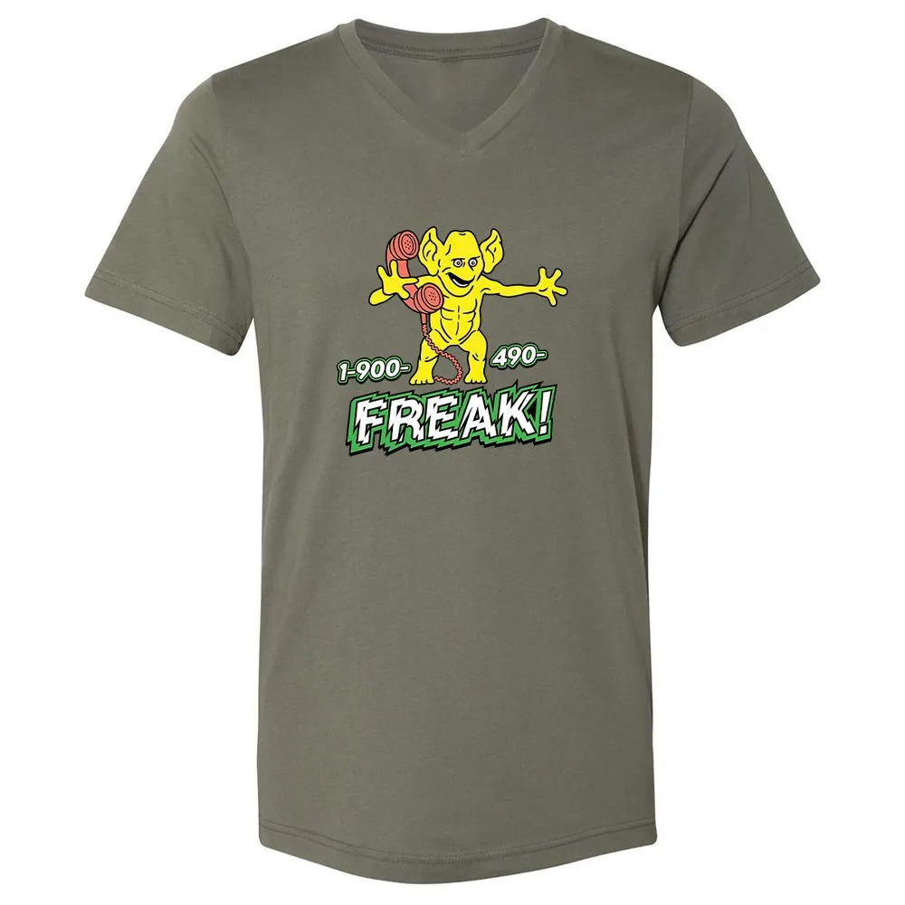 Unisex V-Neck T-Shirt - 7DX7D5LC - Military Green - 10