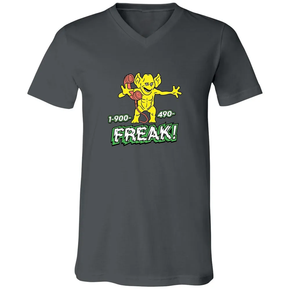 Unisex V-Neck T-Shirt - 7DX7D5LC - Asphalt - 12