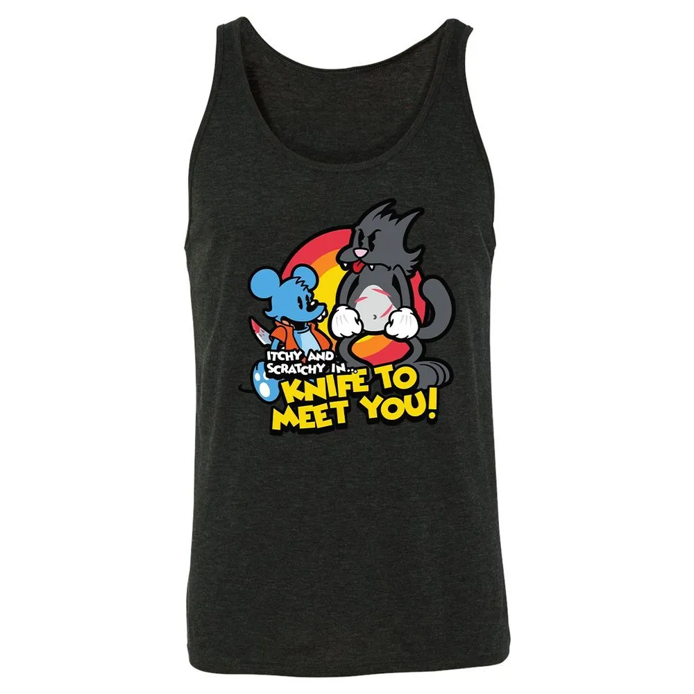 Unisex Jersey Tank - 1FMU3YKY - Charcoal Black Triblend - 5