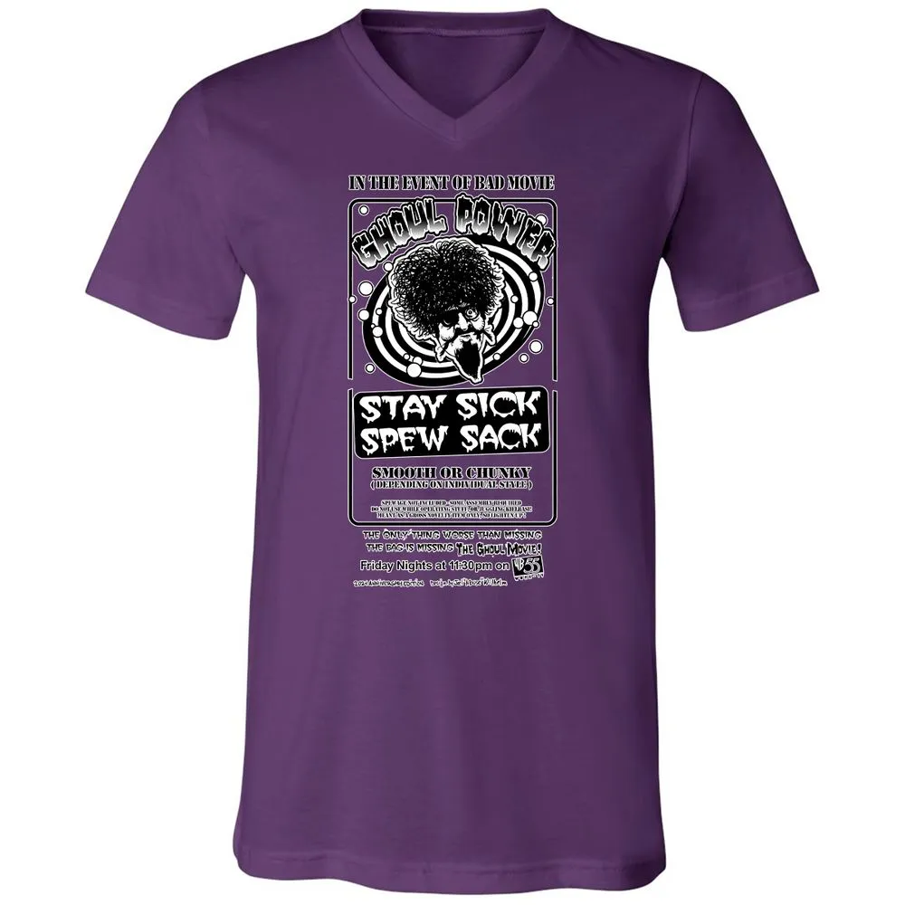 Unisex V-Neck T-Shirt - MKPWBWCH - Team Purple - 2