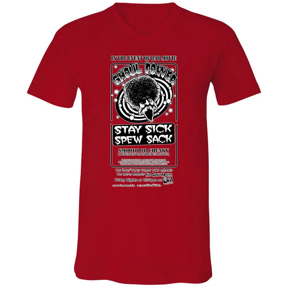 Unisex V-Neck T-Shirt - MKPWBWCH - Red - 3