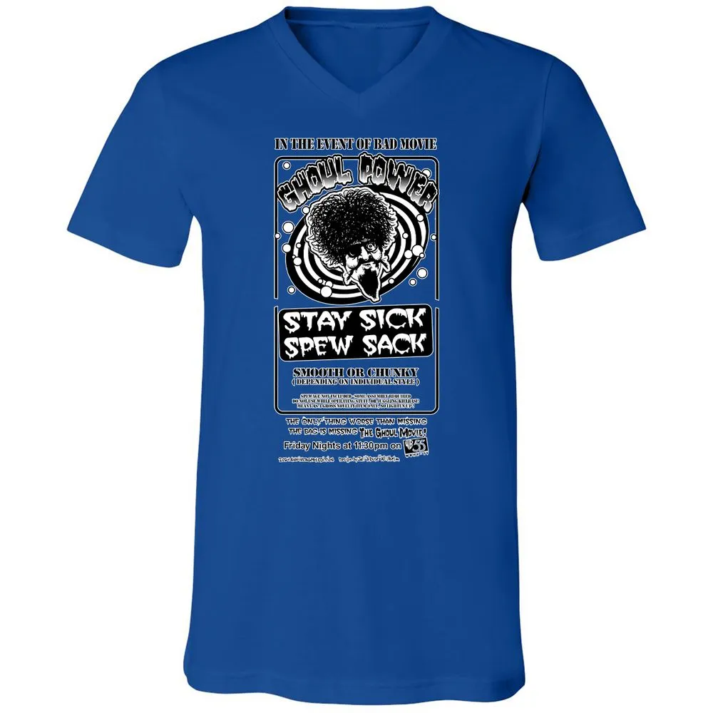 Unisex V-Neck T-Shirt - MKPWBWCH - True Royal - 4