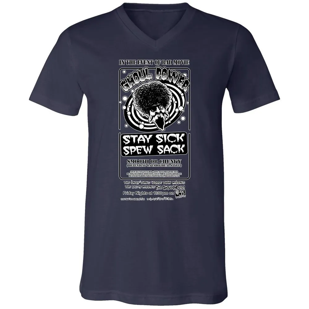 Unisex V-Neck T-Shirt - MKPWBWCH - Navy - 9