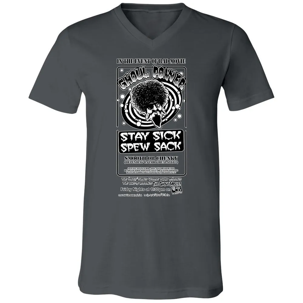 Unisex V-Neck T-Shirt - MKPWBWCH - Asphalt - 12