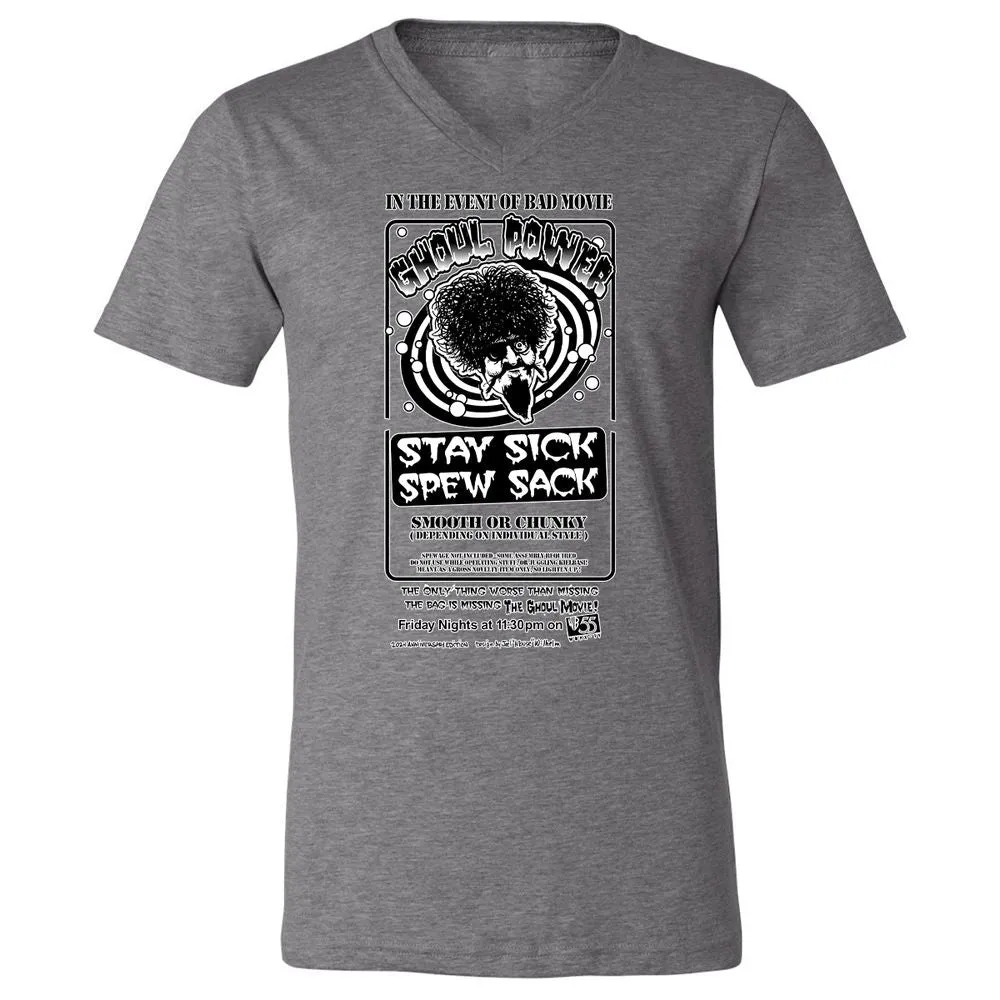 Unisex V-Neck T-Shirt - MKPWBWCH - Deep Heather - 13