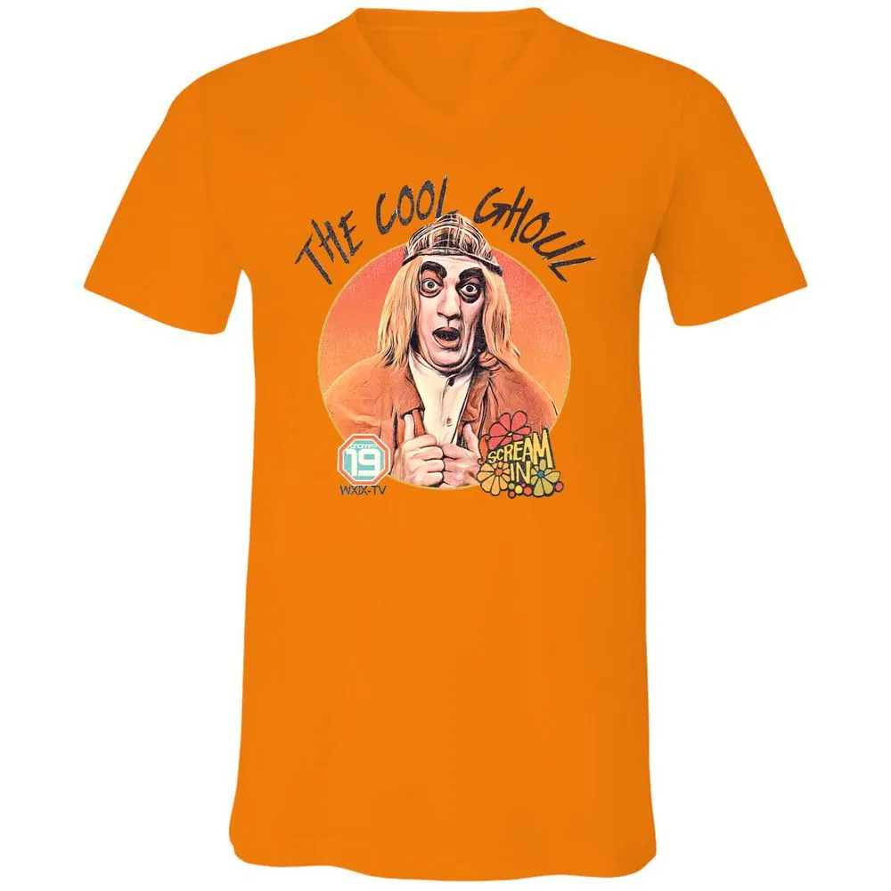 Unisex V-Neck T-Shirt - FEFJDZJ9 - Orange - 11