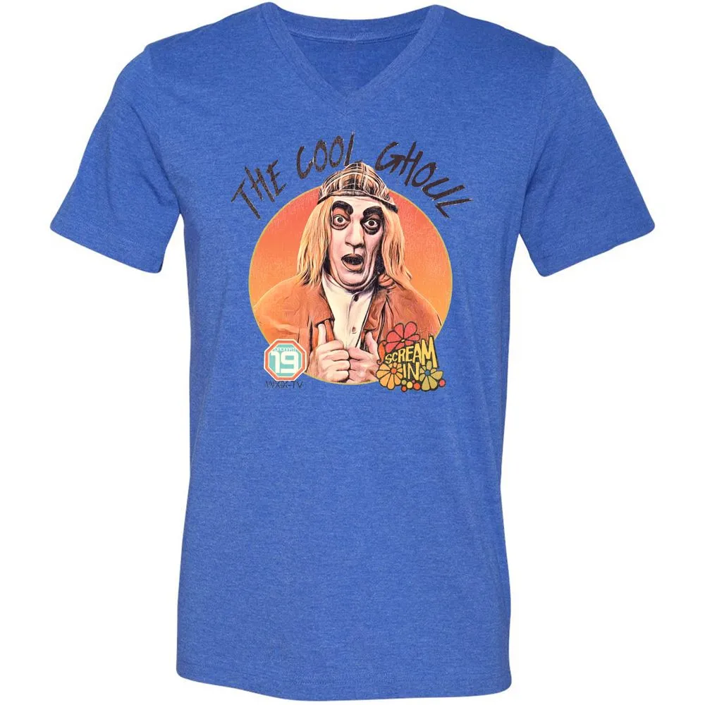 Unisex V-Neck T-Shirt - FEFJDZJ9 - Heather True Royal - 14