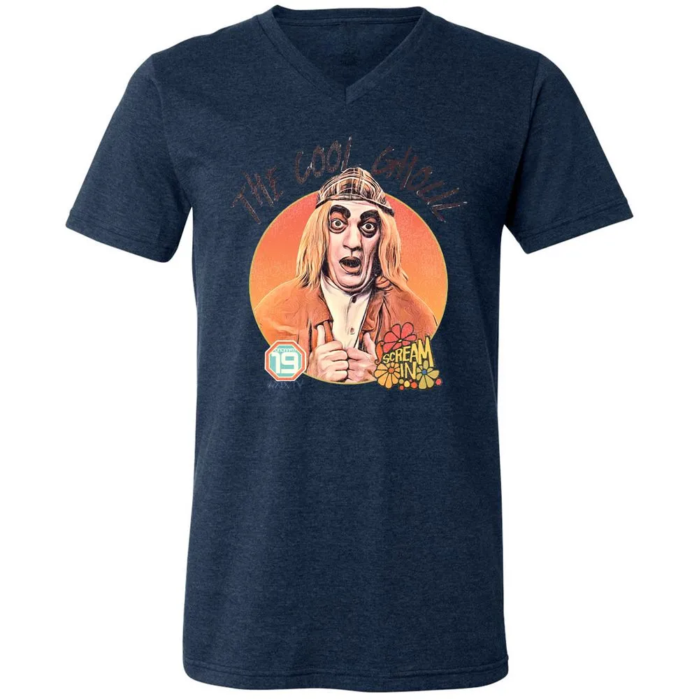 Unisex V-Neck T-Shirt - FEFJDZJ9 - Heather Navy - 15