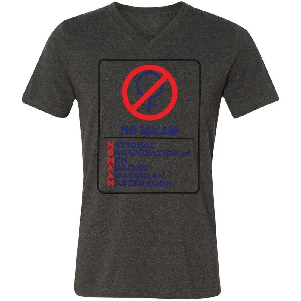 Unisex V-Neck T-Shirt - 324R1Q4L - Dark Grey Heather - 8