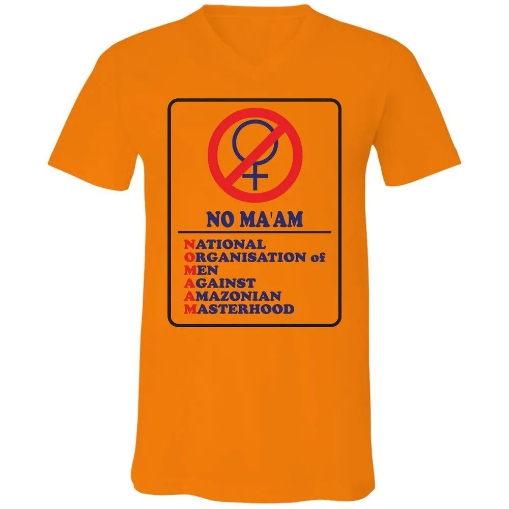 Unisex V-Neck T-Shirt - 324R1Q4L - Orange - 11