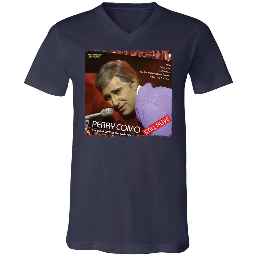 Unisex V-Neck T-Shirt - JD8GDNG5 - Navy - 9