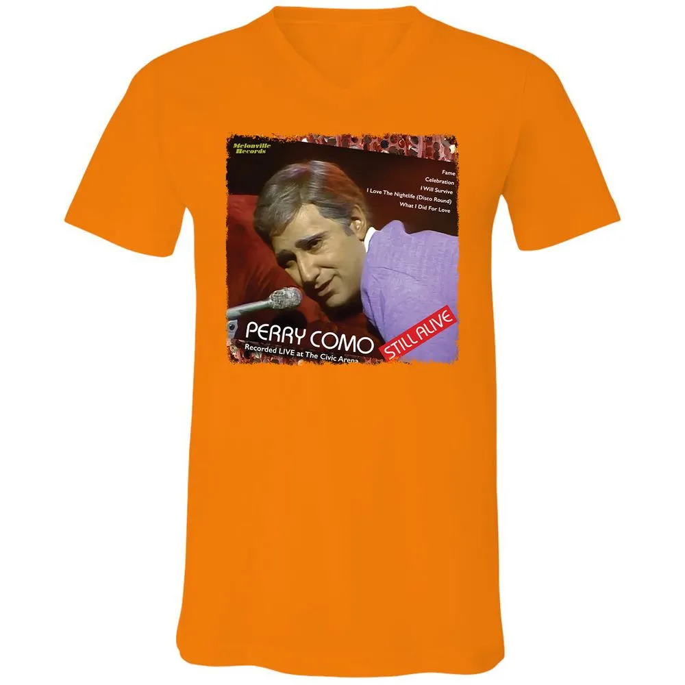Unisex V-Neck T-Shirt - JD8GDNG5 - Orange - 11