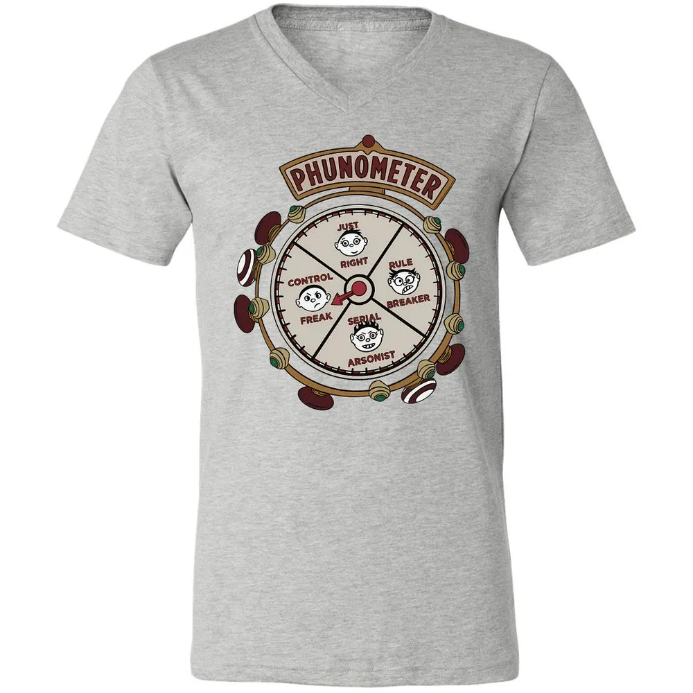 Unisex V-Neck T-Shirt - Q6VCS1Z4 - Athletic Heather - 7