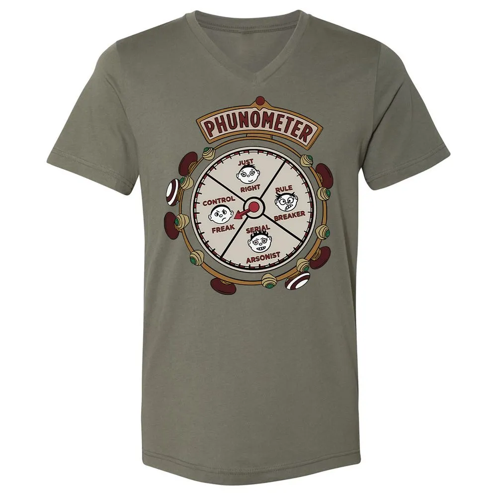 Unisex V-Neck T-Shirt - Q6VCS1Z4 - Military Green - 10