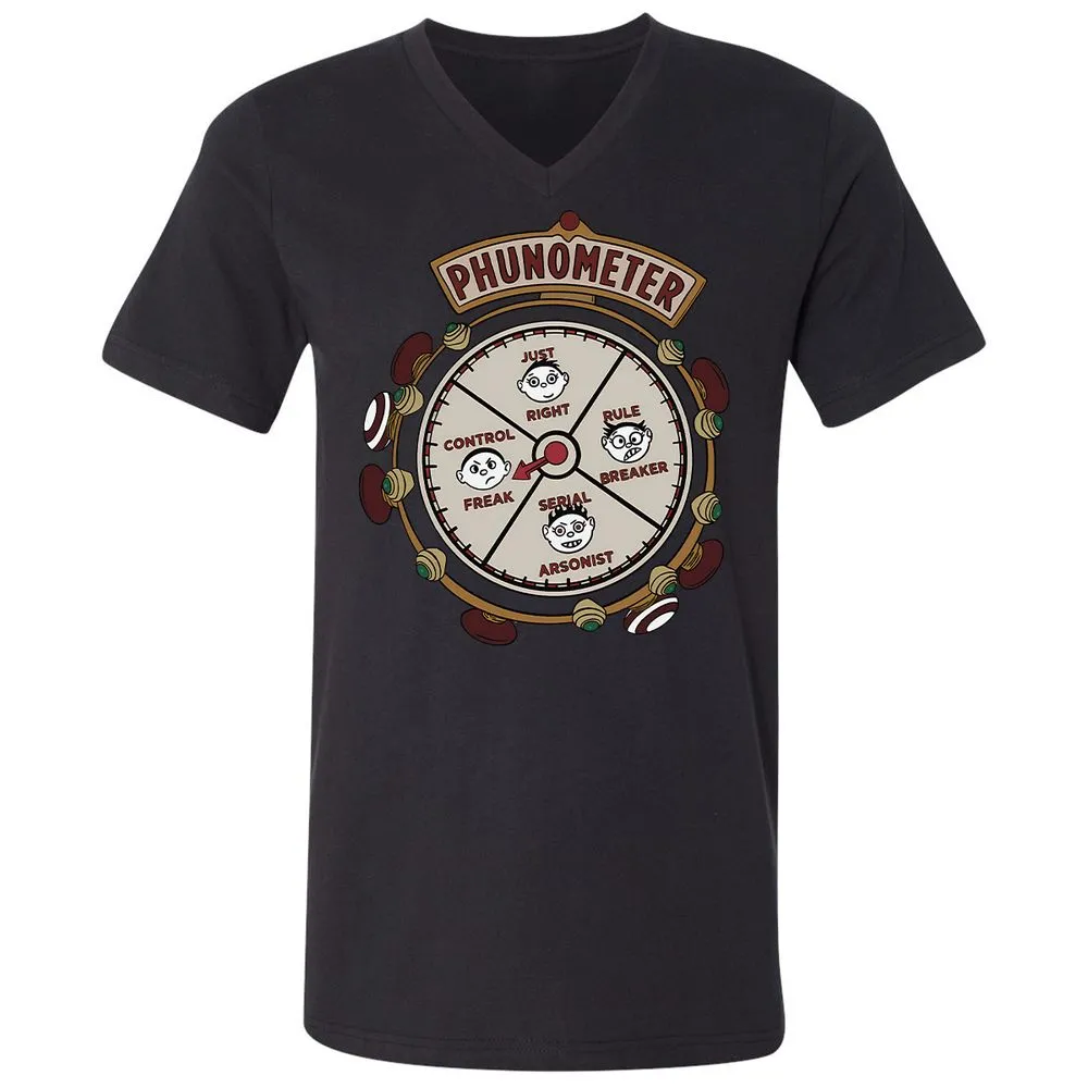 Unisex V-Neck T-Shirt - Q6VCS1Z4 - Black - 16
