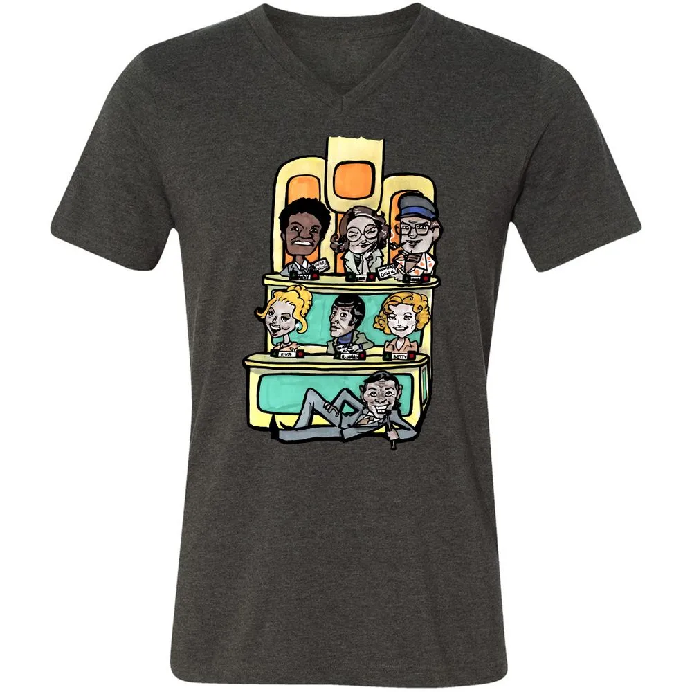 Unisex V-Neck T-Shirt - VU3S8K4U - Dark Grey Heather - 8