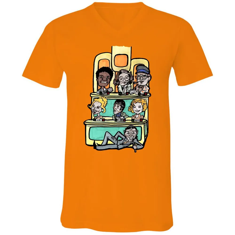 Unisex V-Neck T-Shirt - VU3S8K4U - Orange - 11