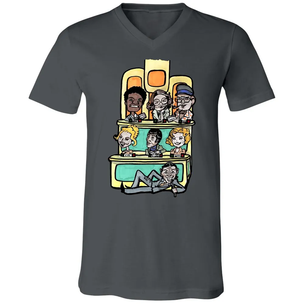 Unisex V-Neck T-Shirt - VU3S8K4U - Asphalt - 12
