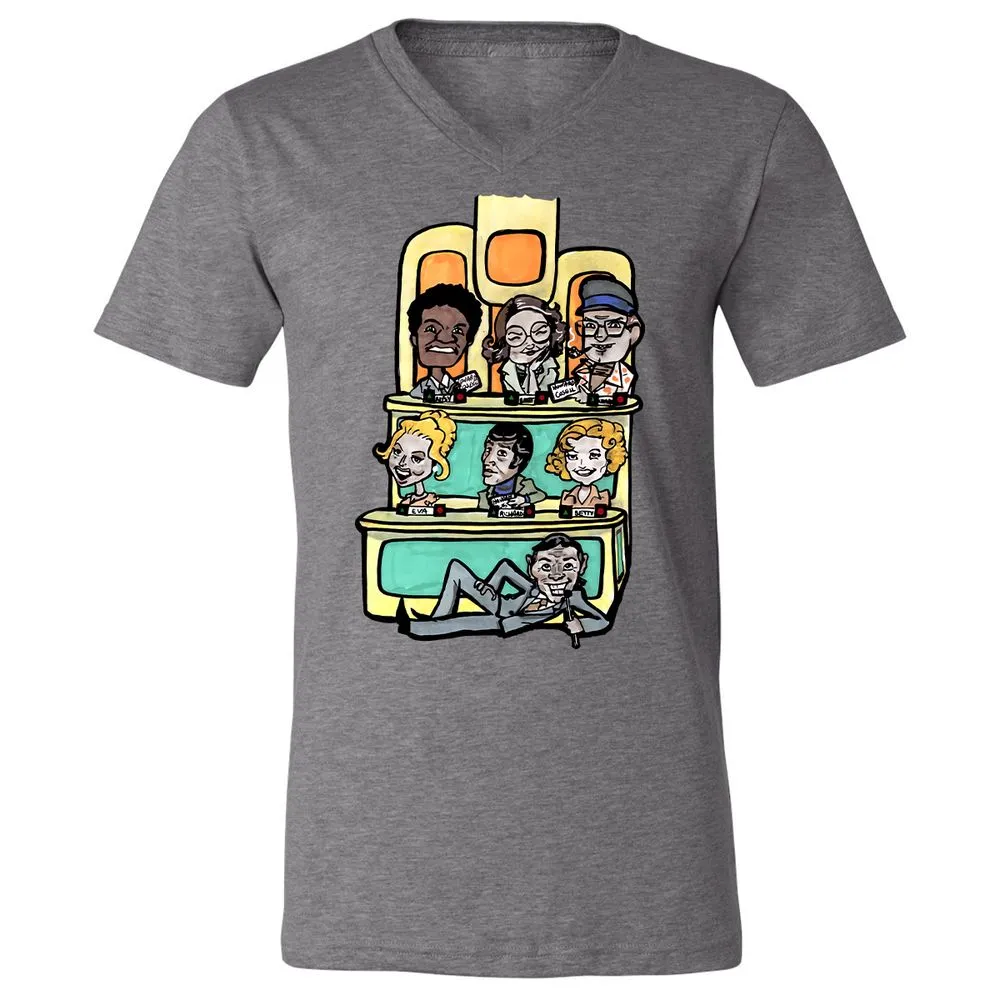 Unisex V-Neck T-Shirt - VU3S8K4U - Deep Heather - 13