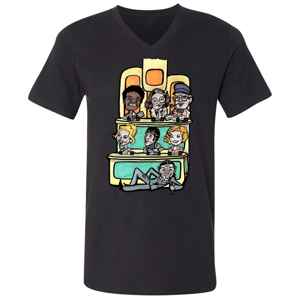 Unisex V-Neck T-Shirt - VU3S8K4U - Black - 16