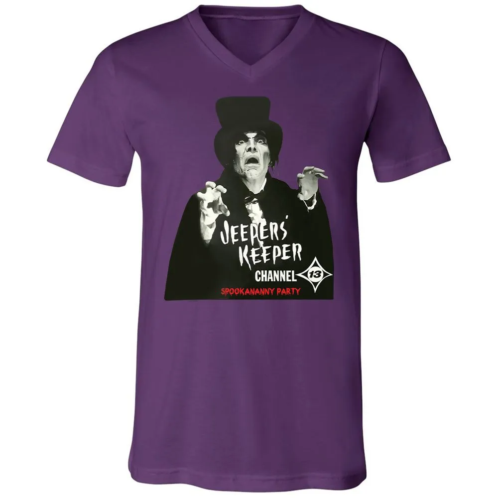 Unisex V-Neck T-Shirt - KNS5PTZA - Team Purple - 2
