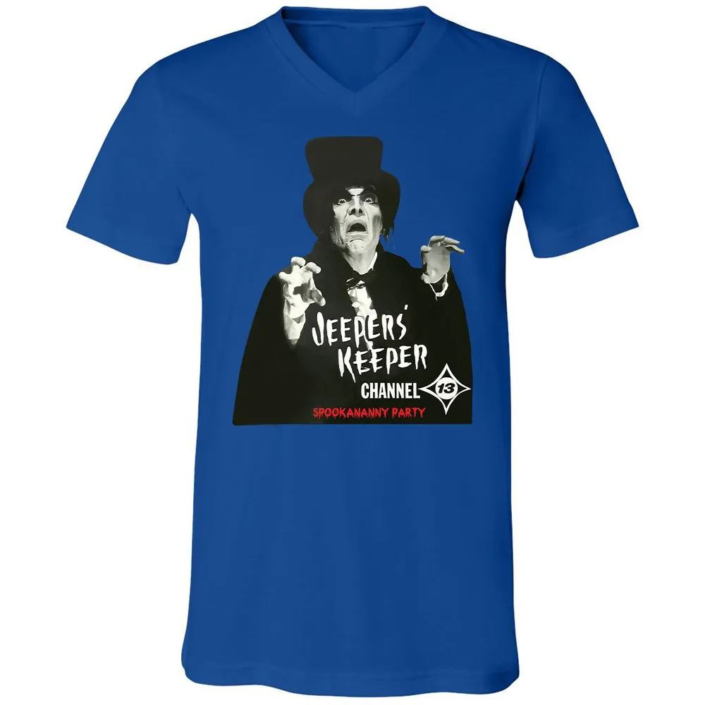 Unisex V-Neck T-Shirt - KNS5PTZA - True Royal - 4