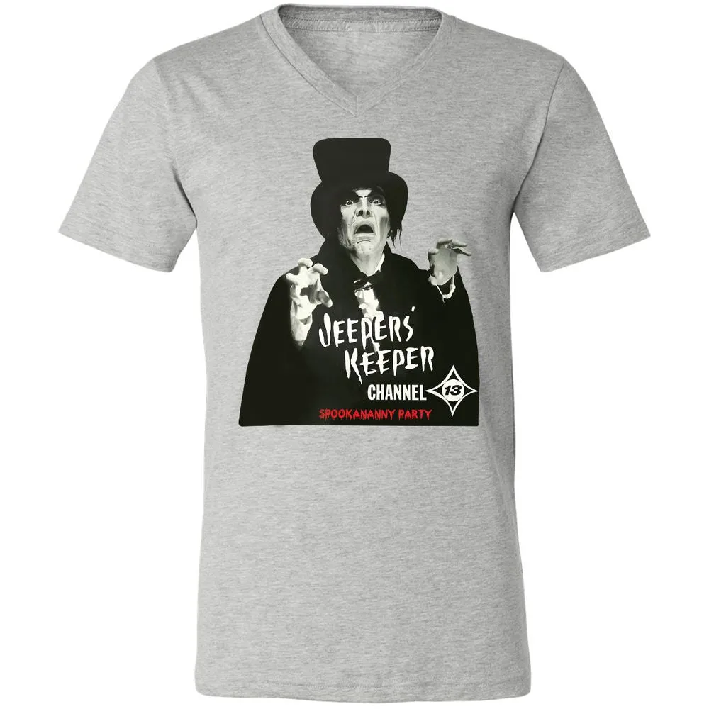 Unisex V-Neck T-Shirt - KNS5PTZA - Athletic Heather - 7
