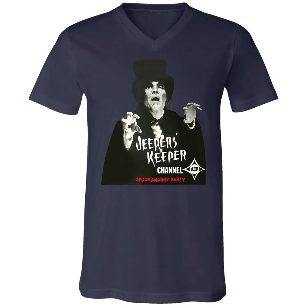 Unisex V-Neck T-Shirt - KNS5PTZA - Navy - 9