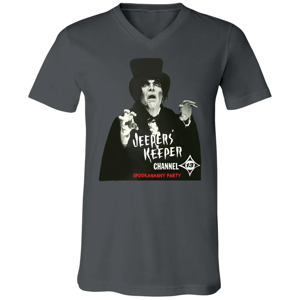 Unisex V-Neck T-Shirt - KNS5PTZA - Asphalt - 12
