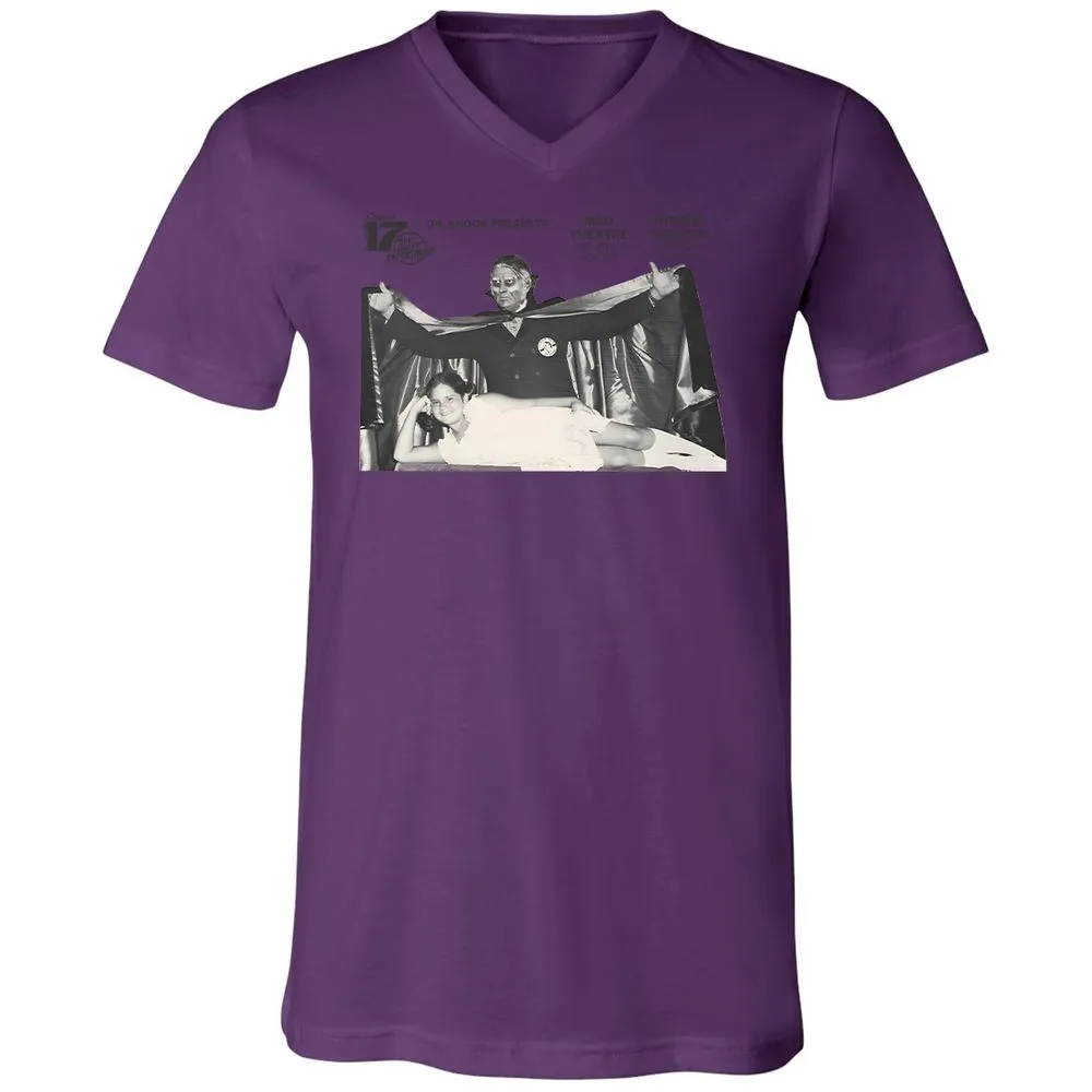 Unisex V-Neck T-Shirt - FJDKZ273 - Team Purple - 2