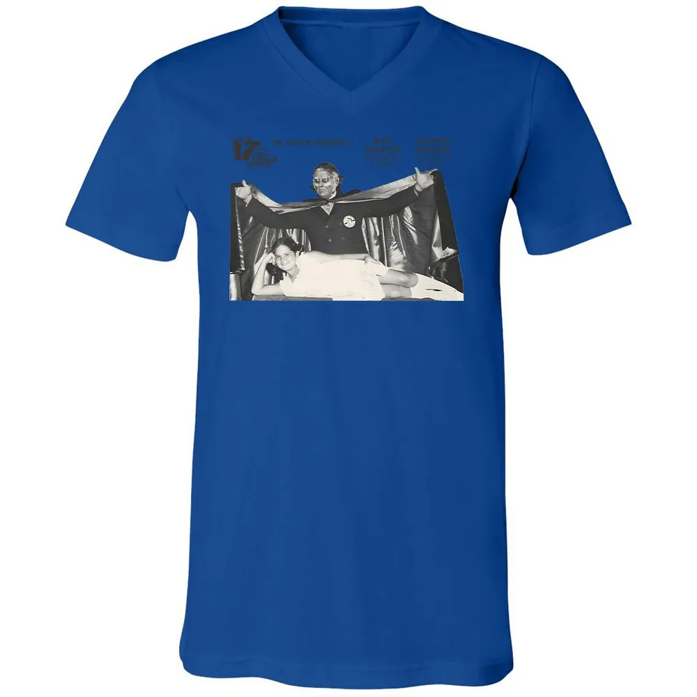 Unisex V-Neck T-Shirt - FJDKZ273 - True Royal - 4