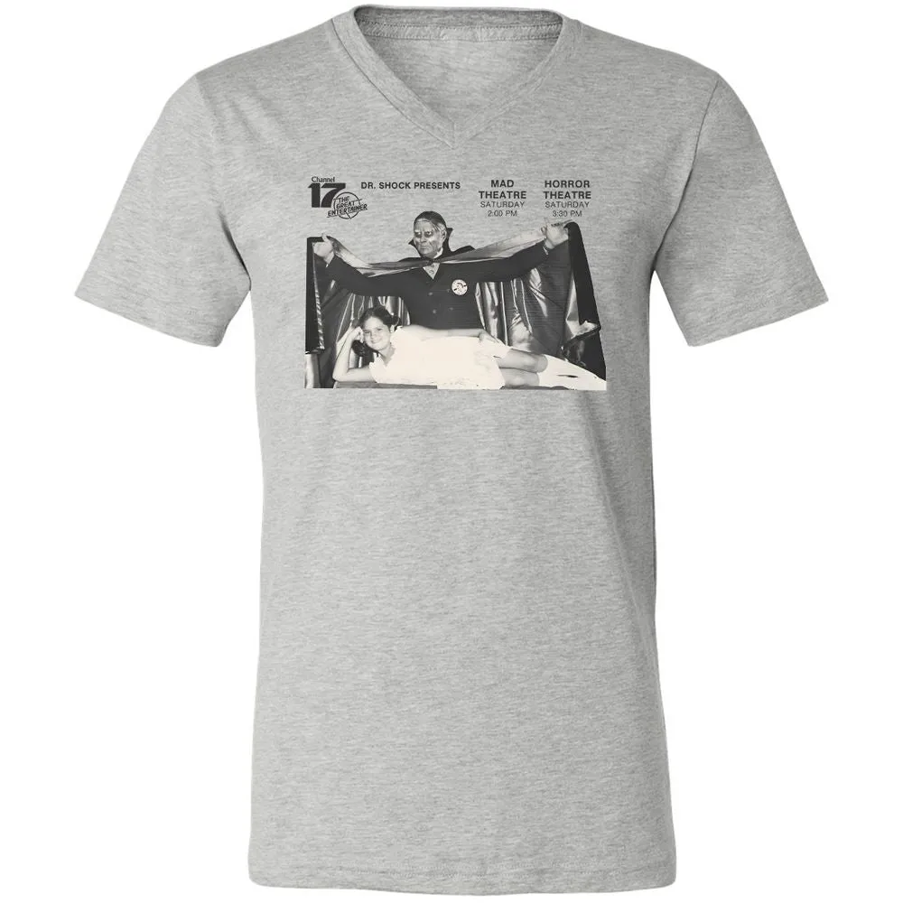 Unisex V-Neck T-Shirt - FJDKZ273 - Athletic Heather - 7